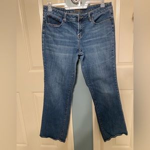Coldwater Creek Straight Leg Medium Wash Denim Blue Jeans, Women's Size 16